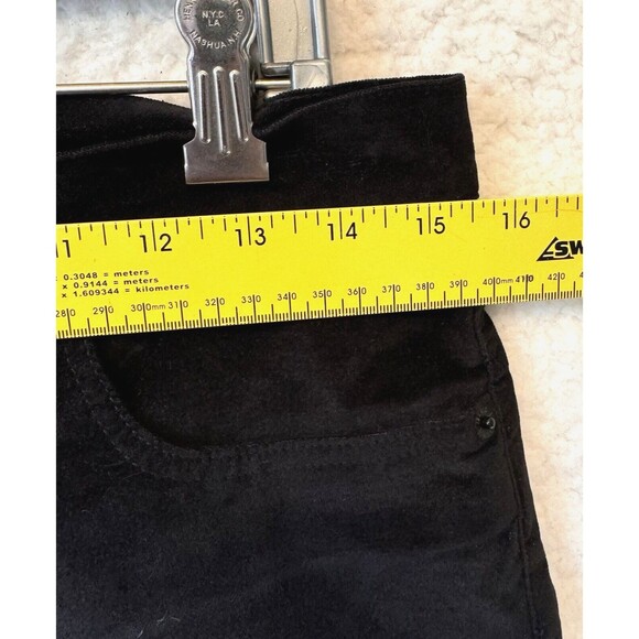 J. Crew 9" High-Rise Black Toothpick Velvet Jeans 29Tall Ankle Super Soft - Picture 9 of 12